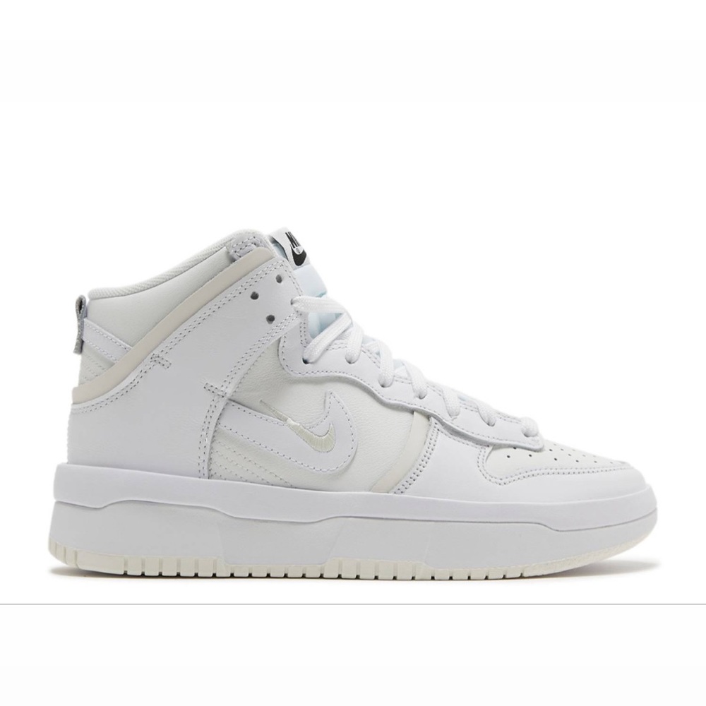 NIKE DUNK HIGH UP SUMMIT | WHITE/WHITE-SAIL-BLACK | US WMNS Size 5
